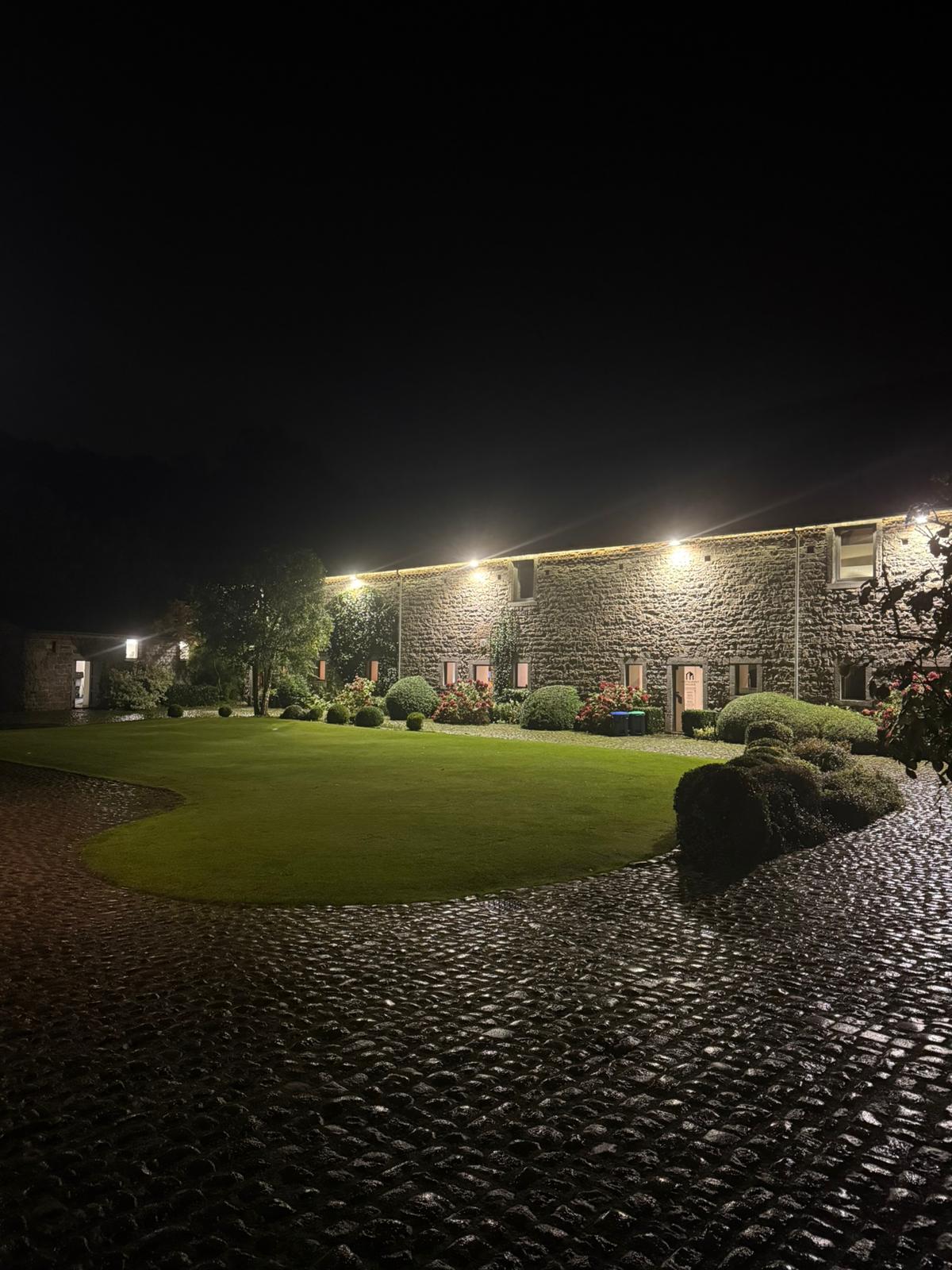 Château illuminé de nuit